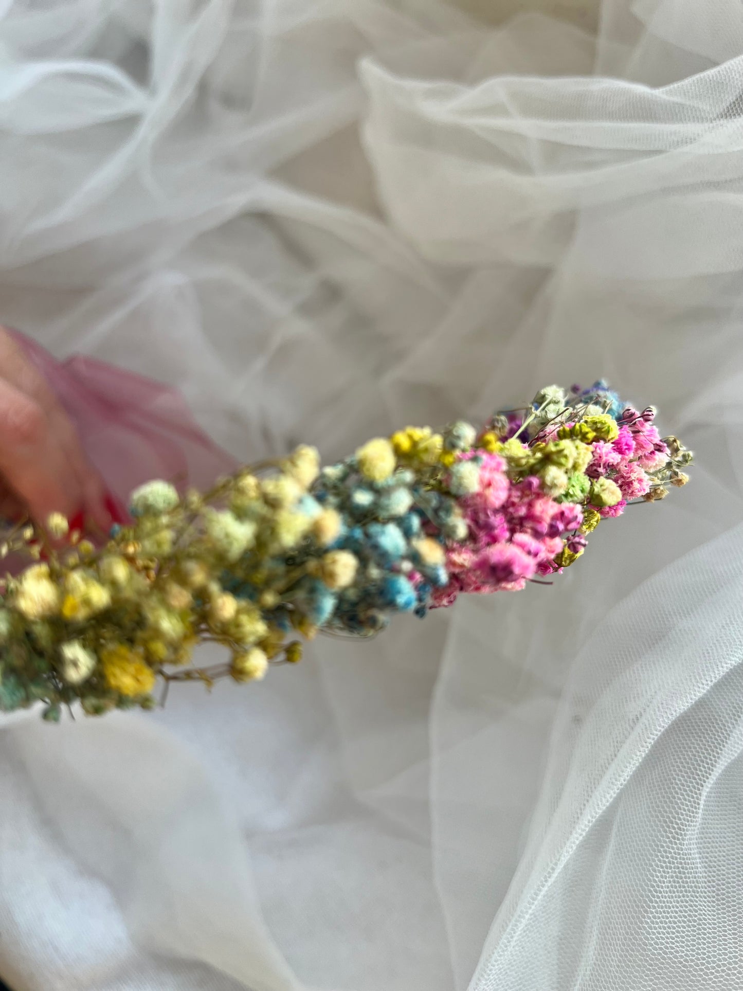 Colourful Gypsophila Headband