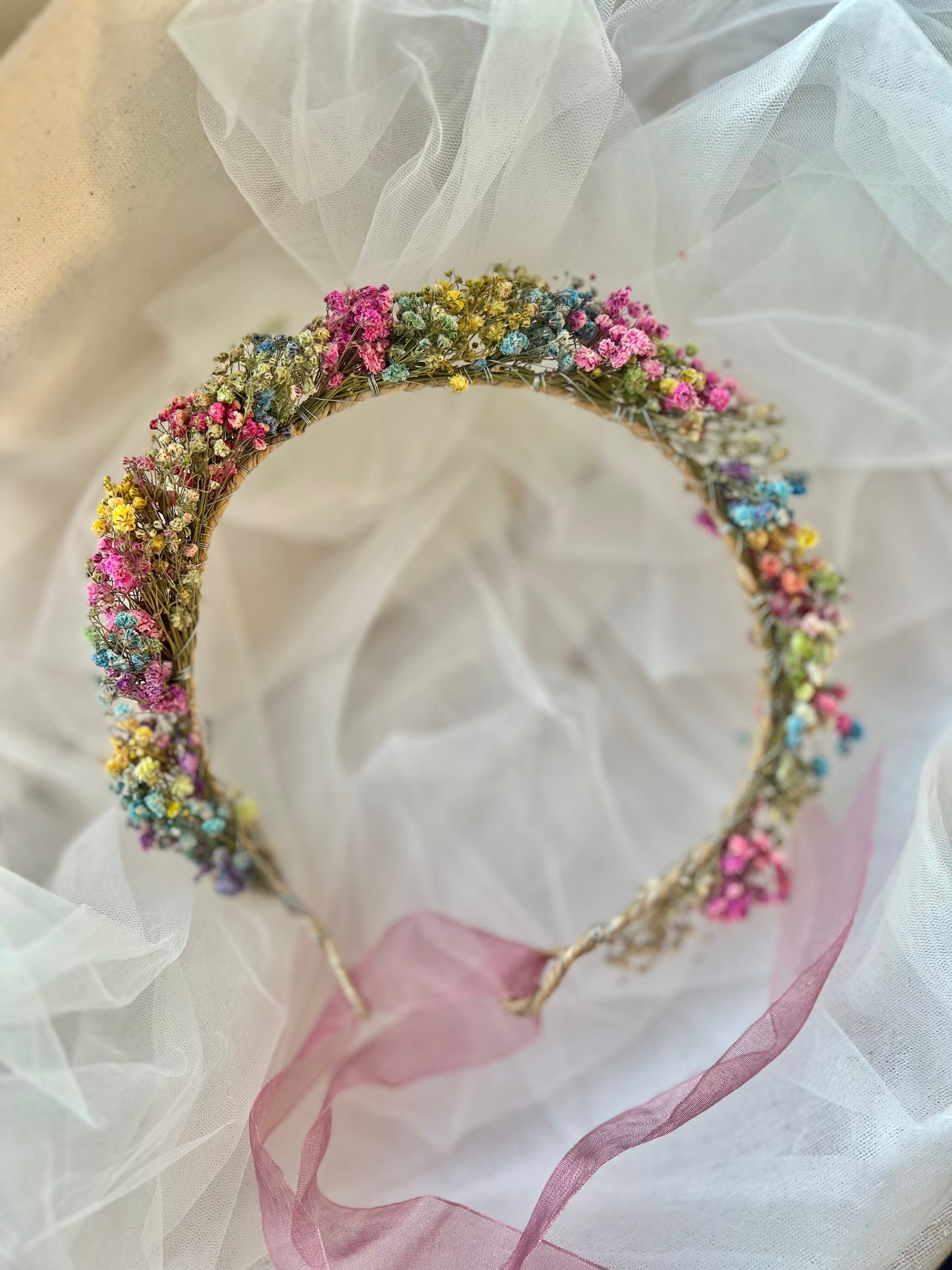 Colourful Gypsophila Headband