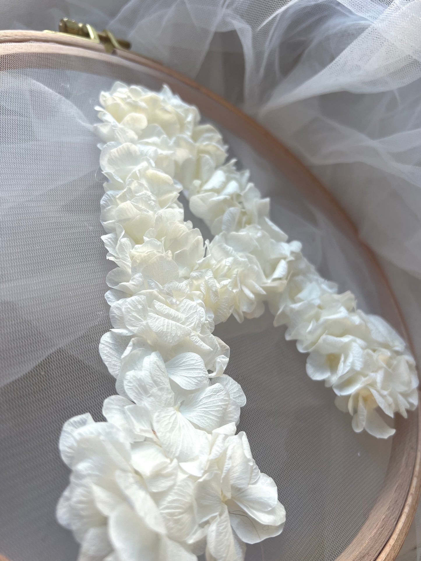 Letter A Floral Hoop Wall Decoration