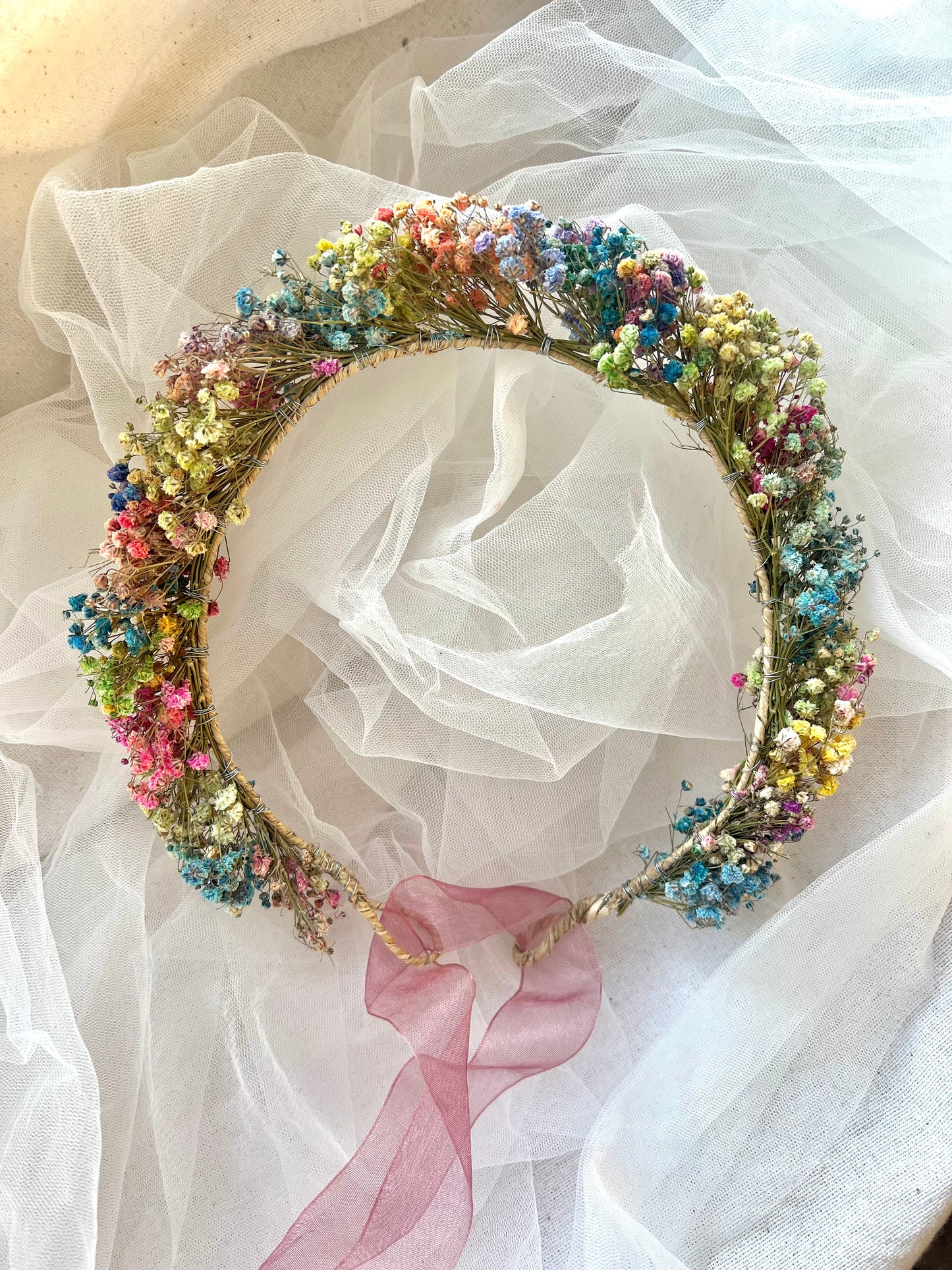 Colourful Gypsophila Headband