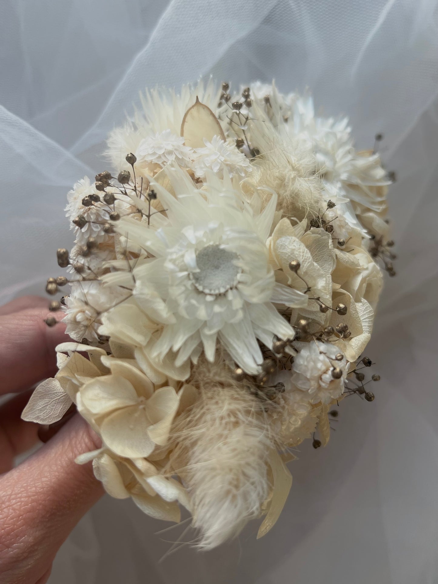 Ivory / Cream Floral Headpiece / French Barrette