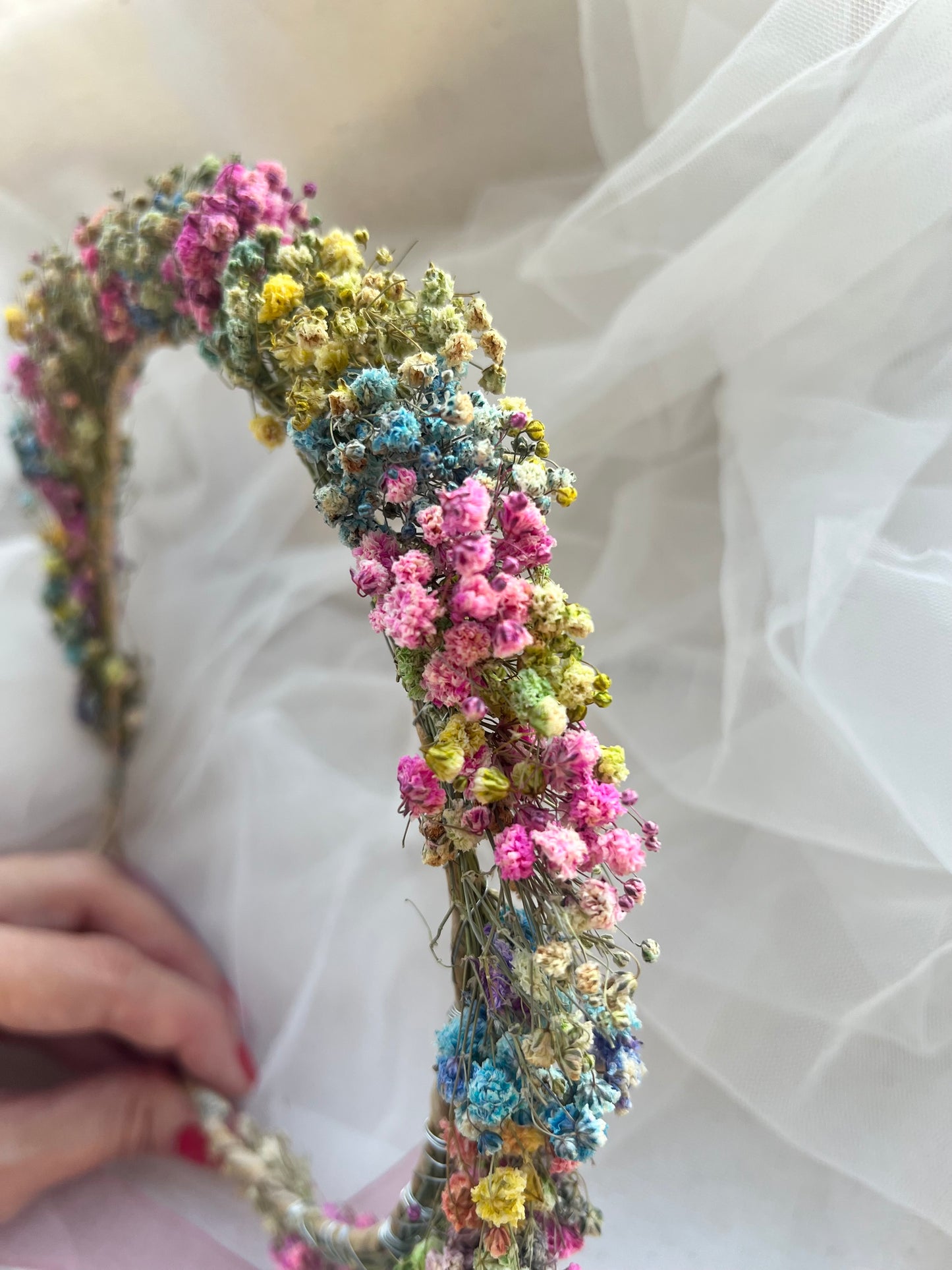 Colourful Gypsophila Headband
