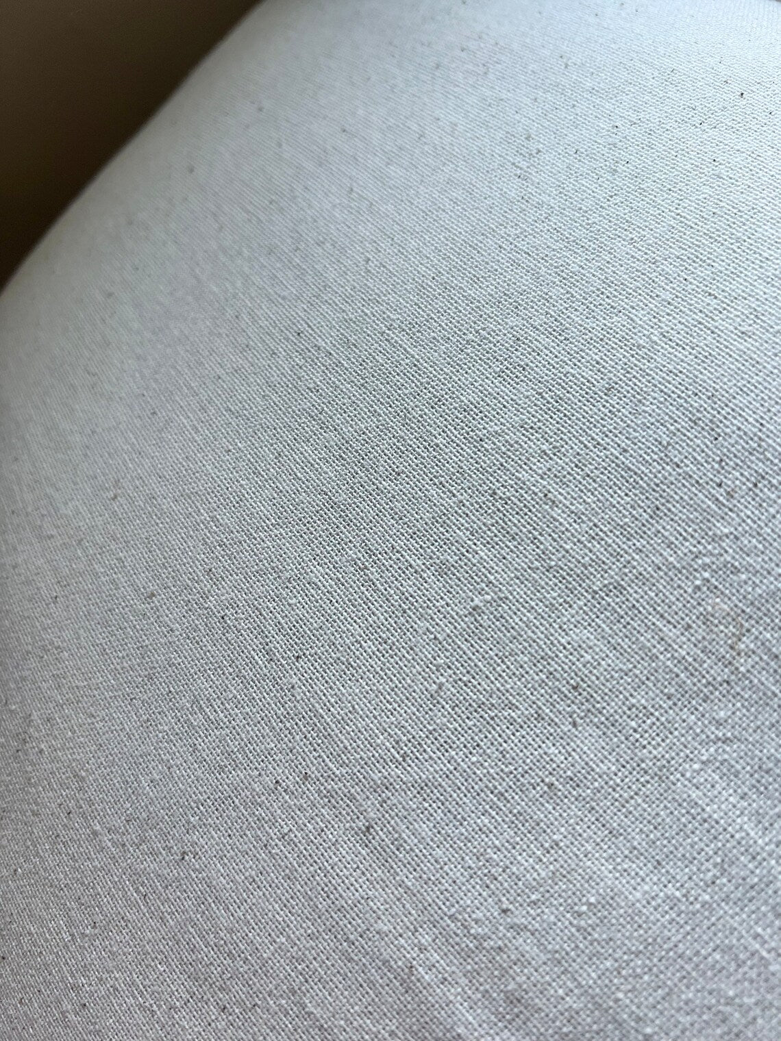 100% Cotton Boho Cushion Cover Linen Look 50x50 cm Plain Cream Beige, Bohemian House Decoration, Pure Cotton Cushions Zipped