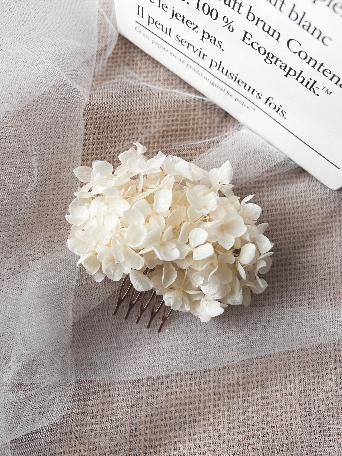 Boho Ivory Floral Hair Comb