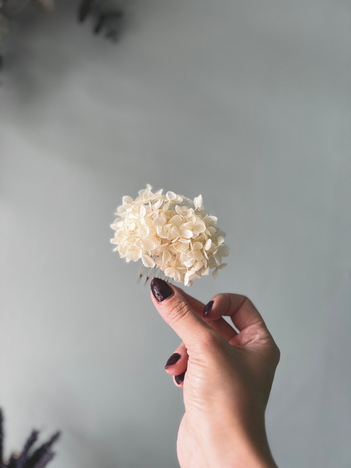 Boho Ivory Floral Hair Comb