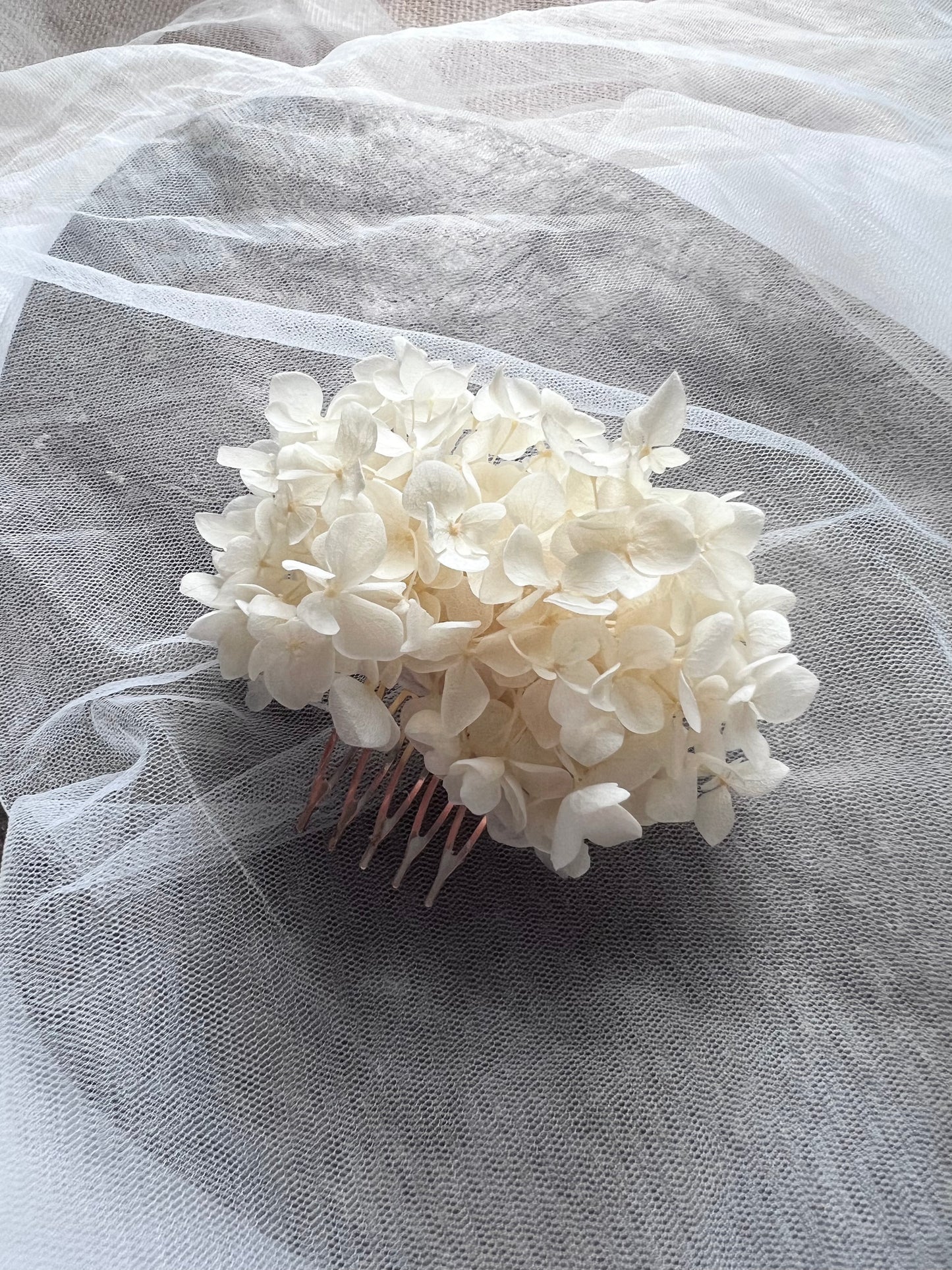 Boho Ivory Floral Hair Comb