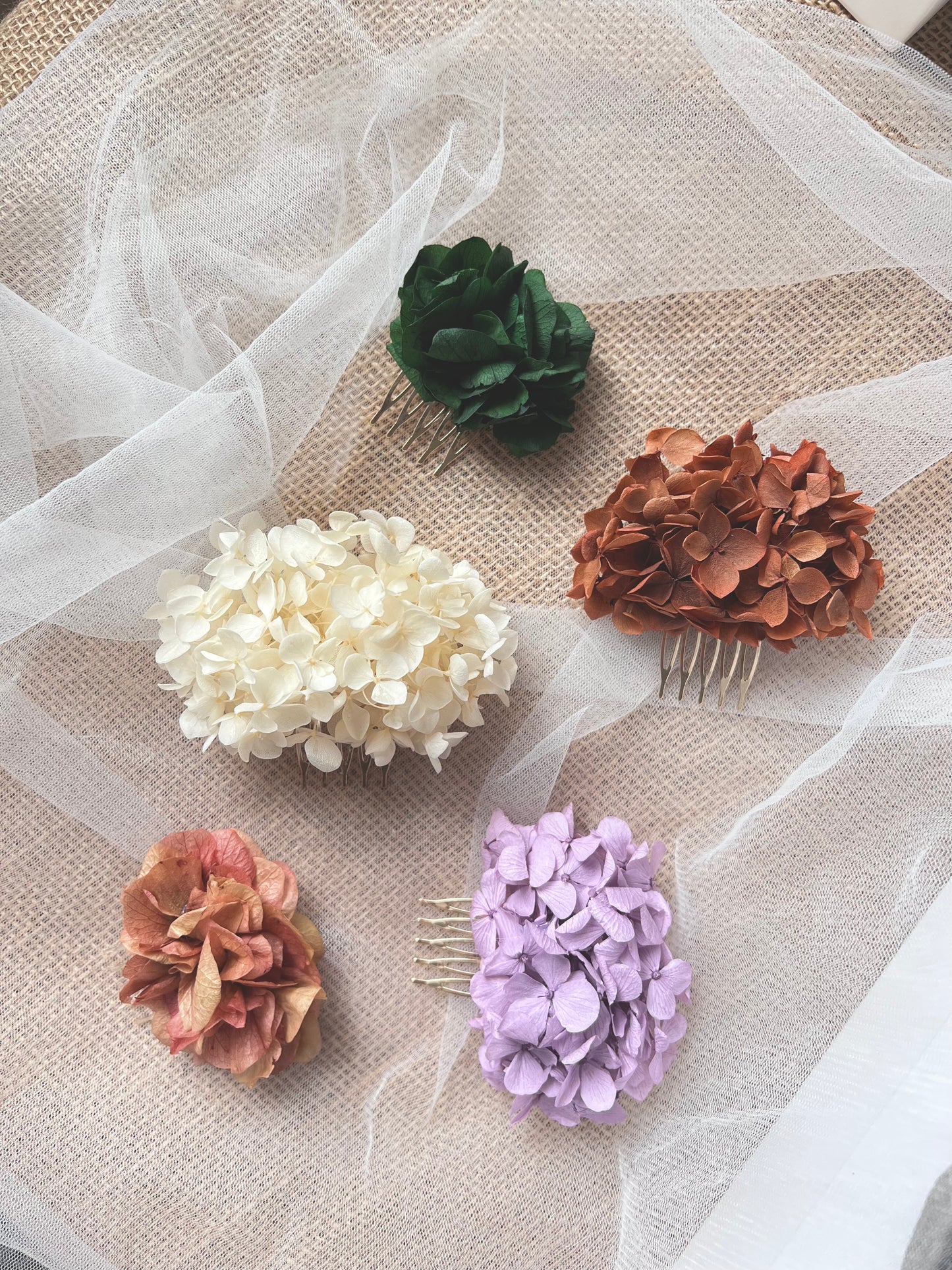 Boho Ivory Floral Hair Comb