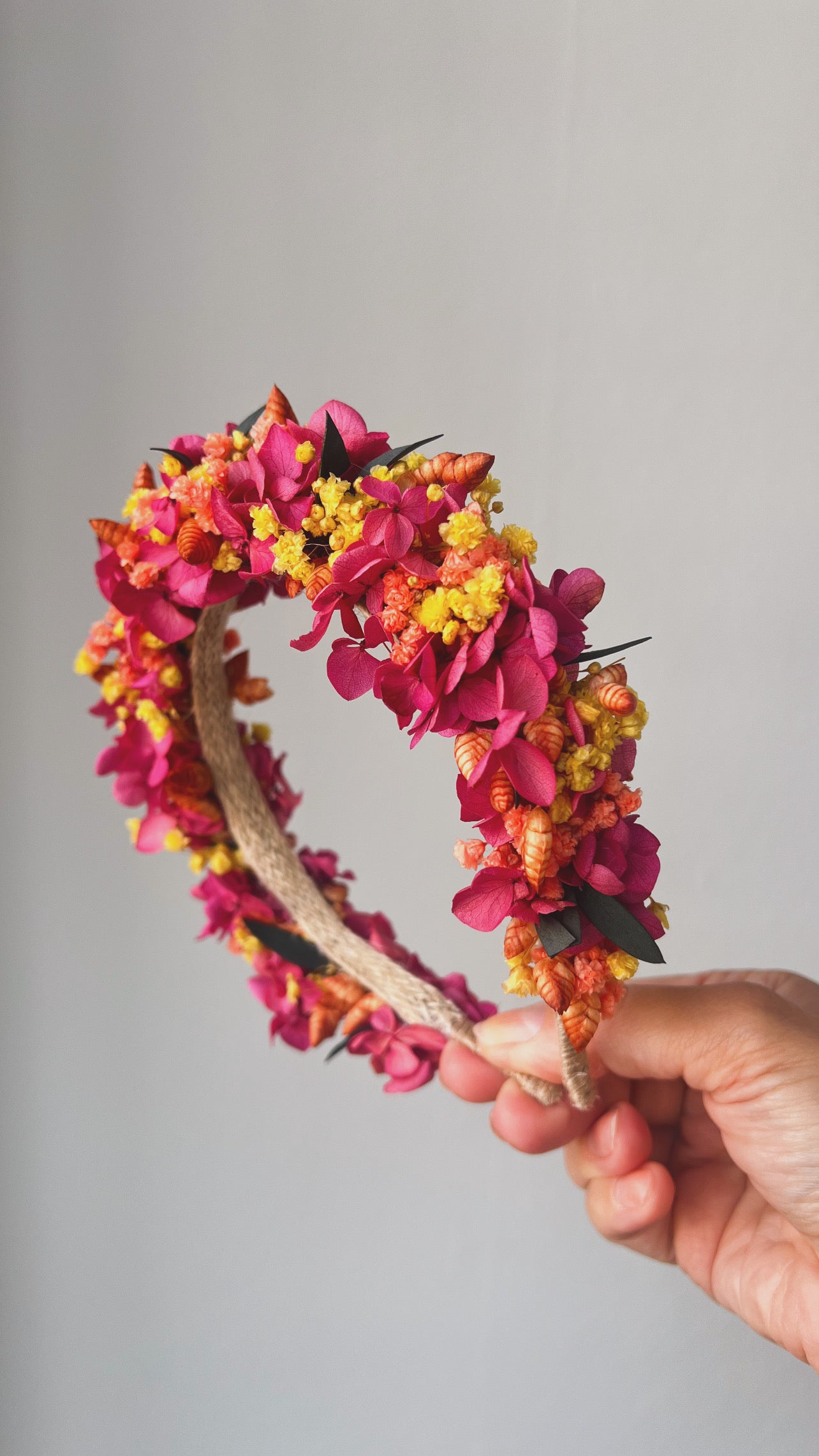Colourful Preserved Flower Headband, Floral Crown, Hair Pin & Boutonniere Set, Summer Wedding Hair Accessories, Boho Bridal Headpiece