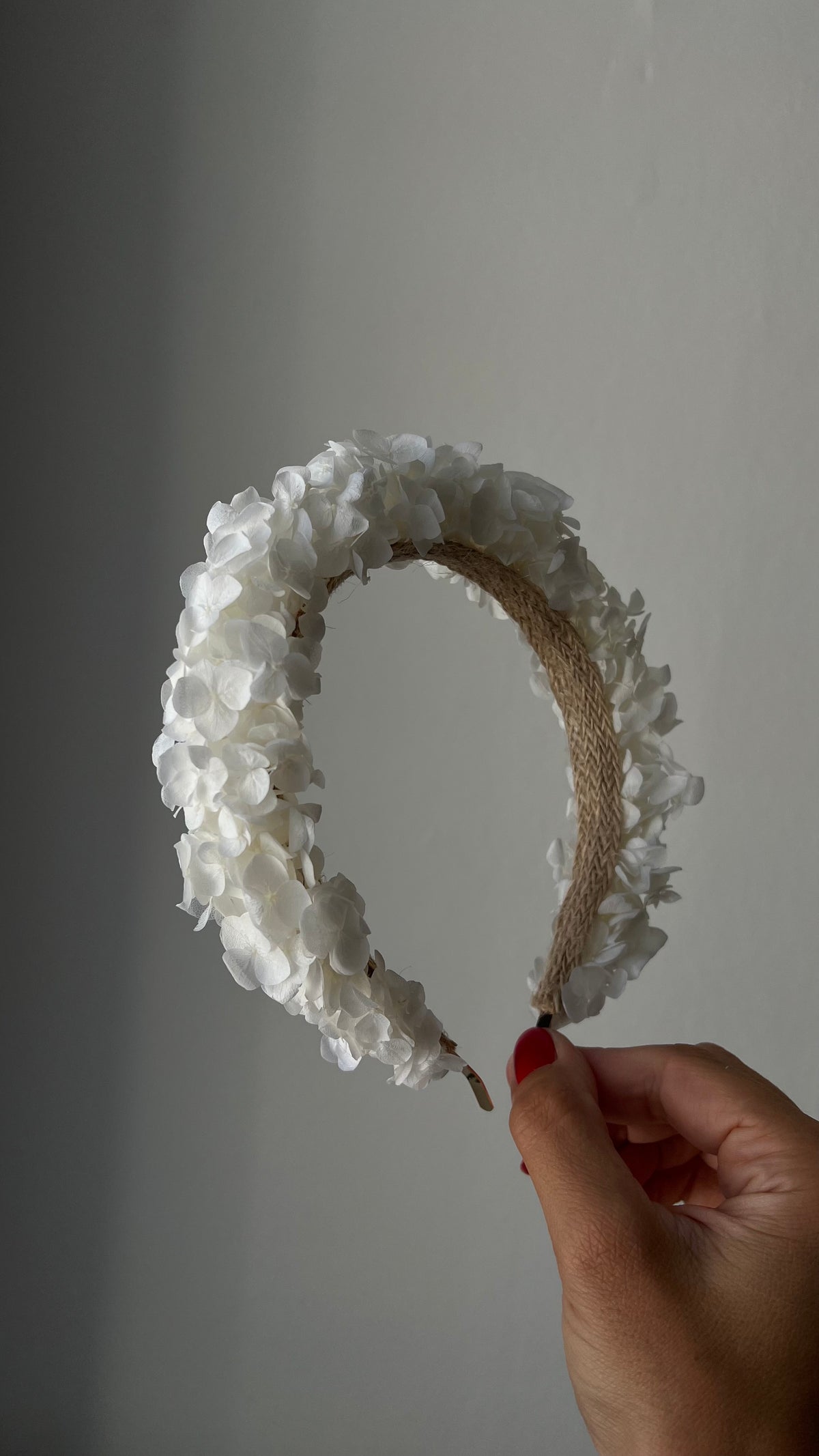 Boho Bridal White Flower Crown Adult, Miranda Kerr Hair Piece, Ivory Dried Floral Wedding Statement Tiara, Real Flower Girl Hair Accessories