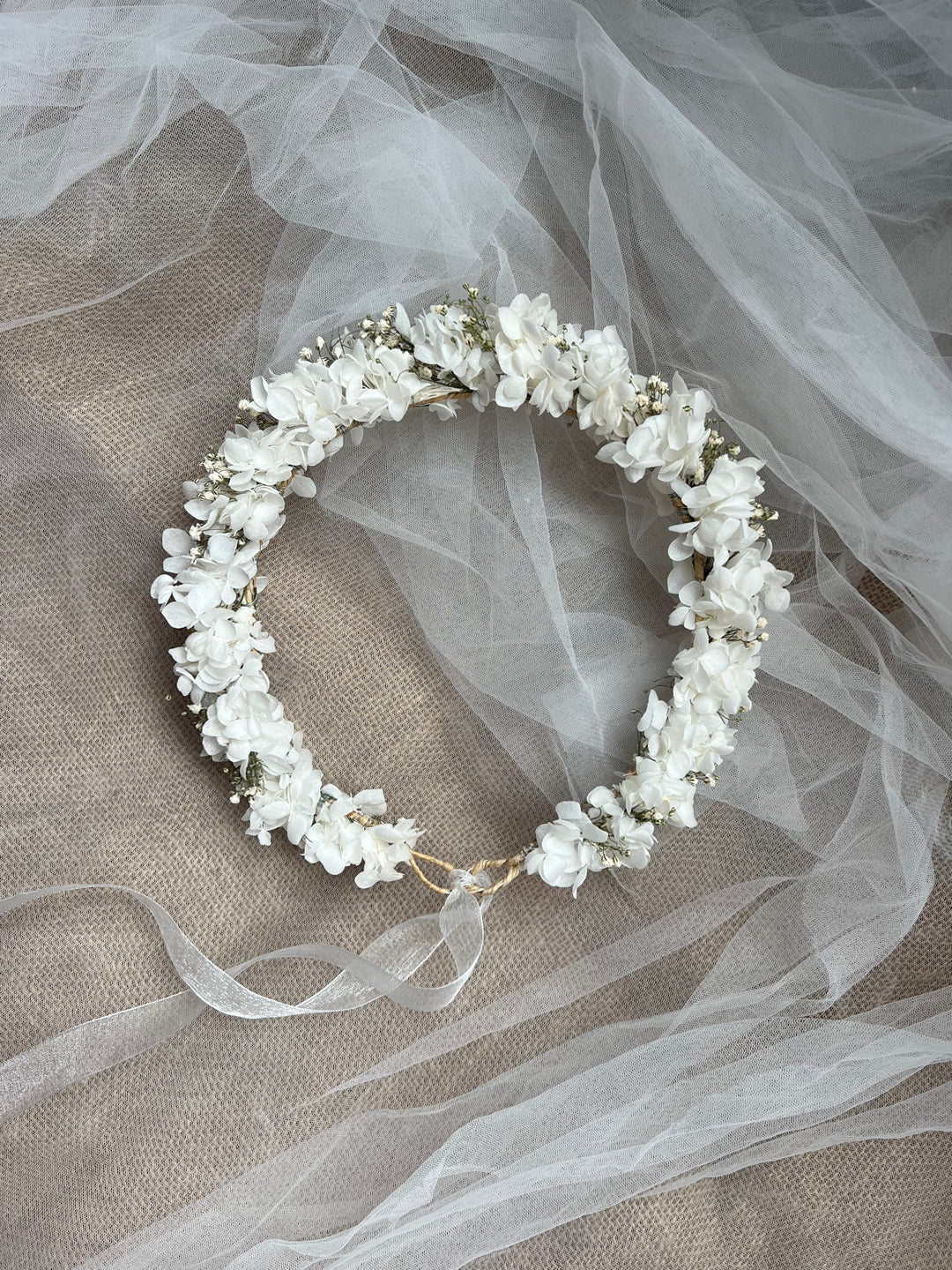 Babys Breath Hair Pins, White Hydrangea and Gypsophila Hair Accessories, Gypsophila Hair Crown, Dried Flower Hair Wreath for Brides