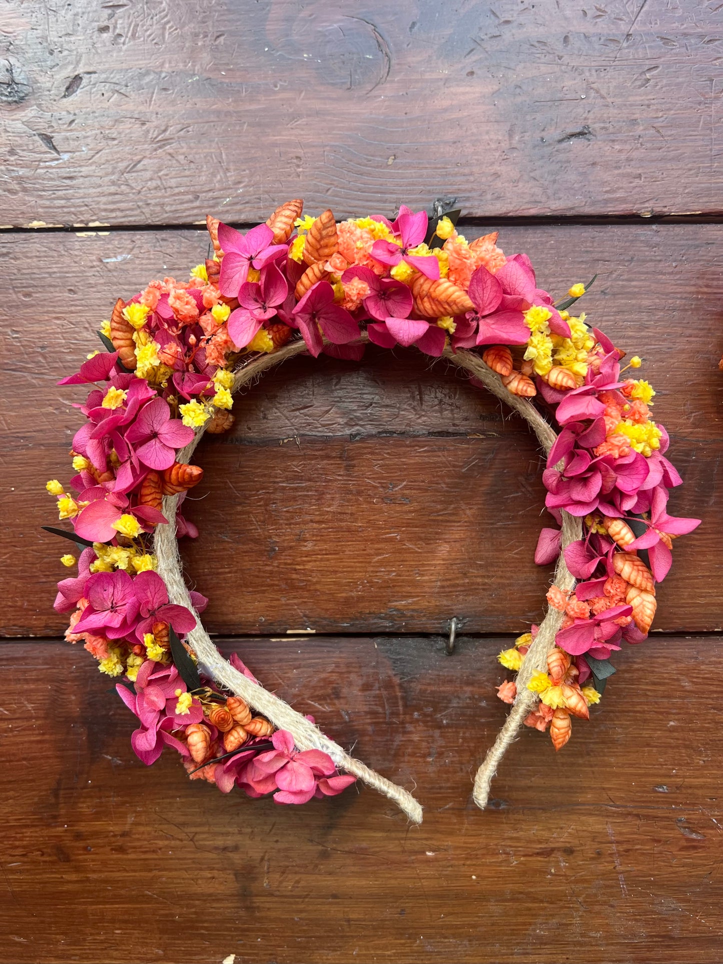 Colourful Preserved Flower Headband, Floral Crown, Hair Pin & Boutonniere Set, Summer Wedding Hair Accessories, Boho Bridal Headpiece