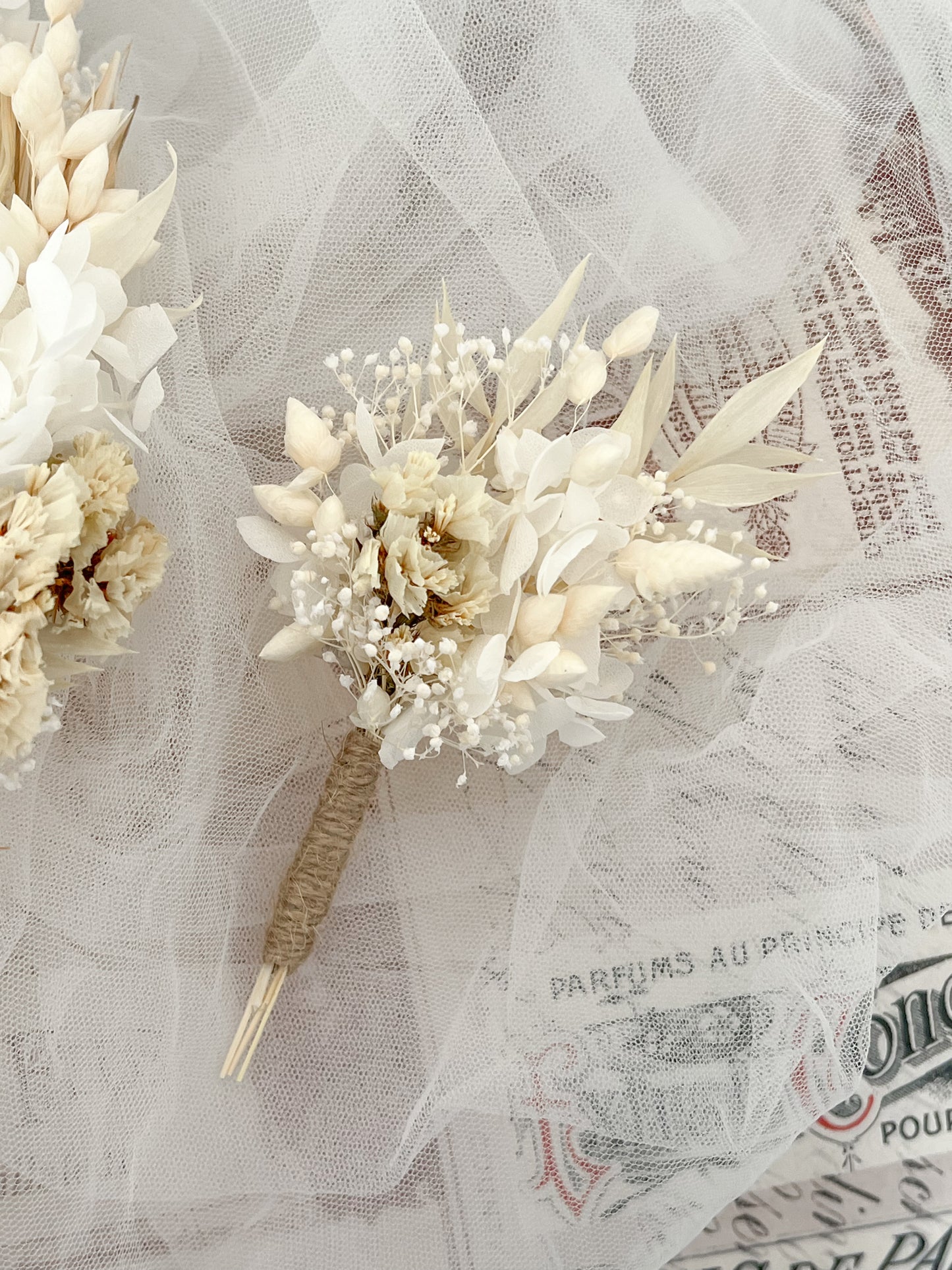 Boho Wedding Dried Flower Crown, Wild Meadow Floral Headpiece Adult for Brides, Bridal Hair Accessories with Corsage Flowers