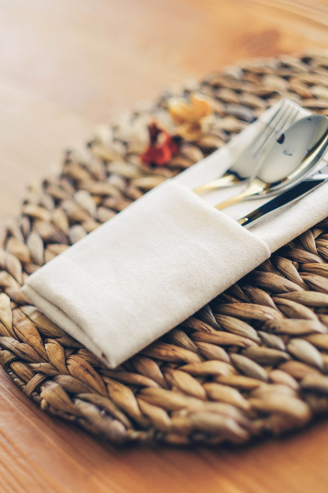 100% Cotton Linen Look Small Napkins 34x34 cm, Boho Dining Decoration Table Napkins Plain Beige Cream