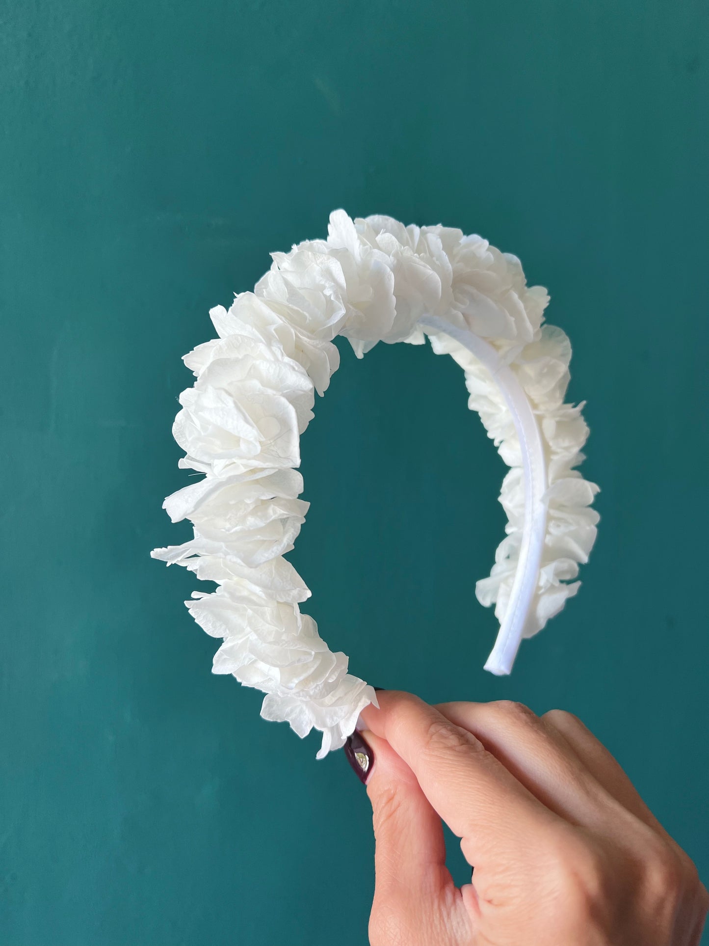 White Romantic Bridal Flower Headpiece