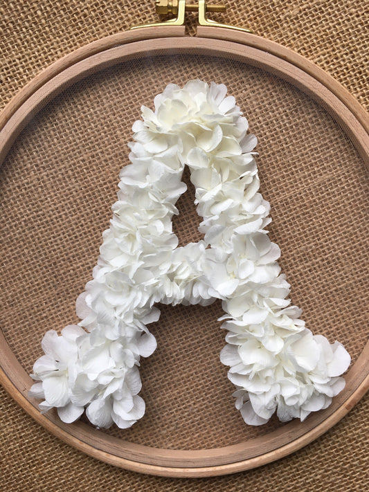 Bespoke Wedding Decor, Dry Flower Art, Birthday Decoration, Floral Letters Numbers Initial Custom Sign, Flowers on Tulle, Flower Embroidery